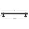 Gliderite Hardware 6-1/4 in. Center to Center Matte Black Classic Euro Bar Pull - 4361-160-MB 4361-160-MB-1 - alternate 2